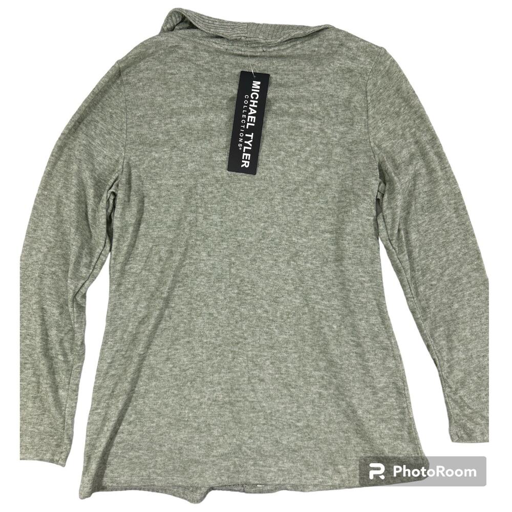 Nwt MICHAEL TYLER Green Long Sleeve Button Sweater Top Blouse Soft New Sz Ps - Picture 4 of 10